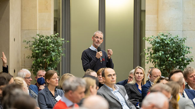 Interaktion mit dem Publikum (© Laurin Schmid, bundesfoto) Interaktion mit dem Publikum