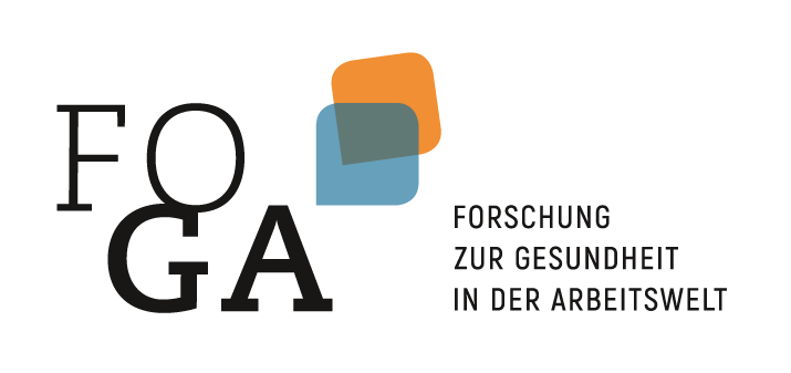 Logo: FoGA - Forschung zur Gesundheit in der Arbeitswelt (Link zur Startseite)